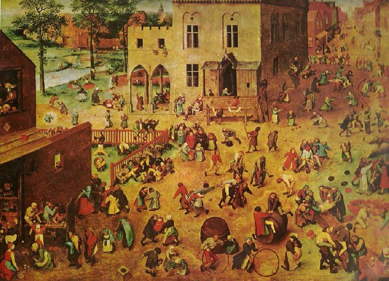 Pieter Bruegel barnens lekar. Norge oil painting art